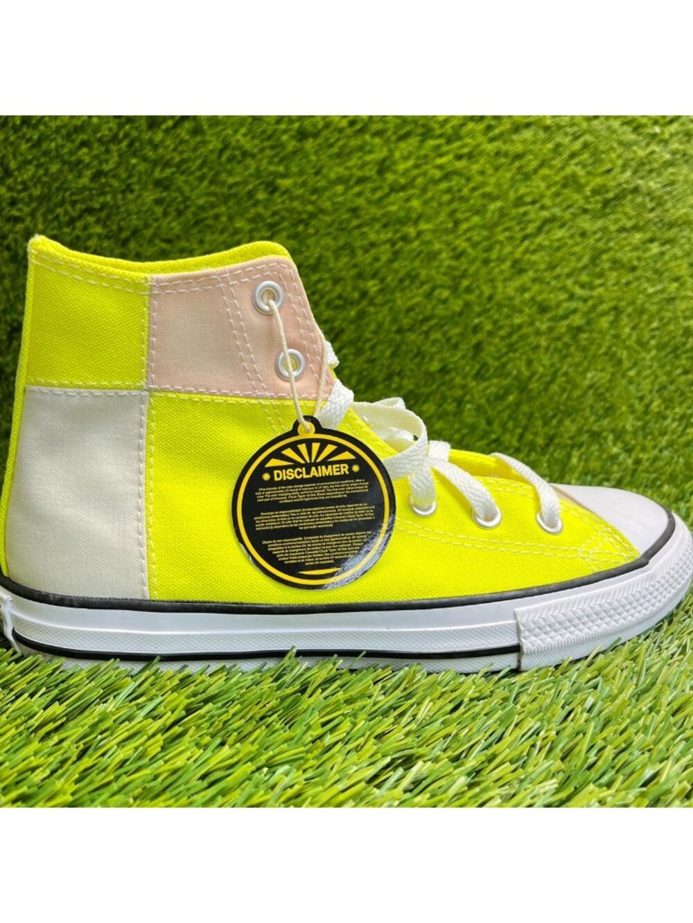 Converse Chuck Taylor All Star Boys Size 3Y Yellow White Athletic Shoes Sneakers
